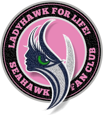 Ladyhawk for Life! Seahawk Fan Club Logo